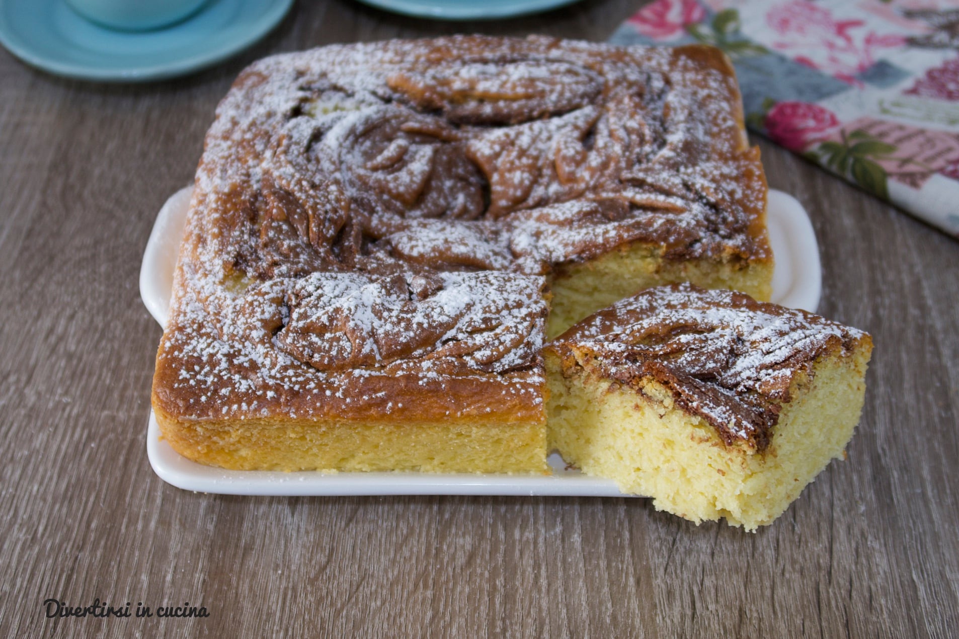 Gâteau à la ricotta et Nutella