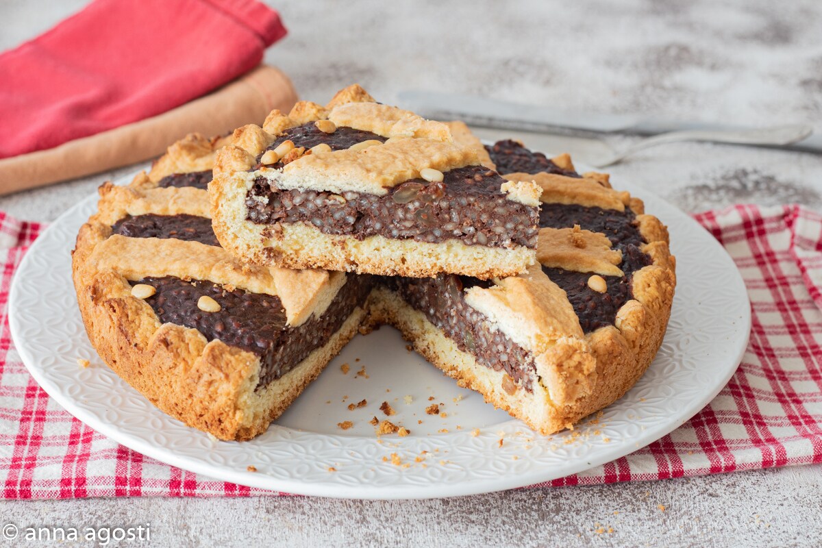 Gâteau aux bischeri typique de la Toscane