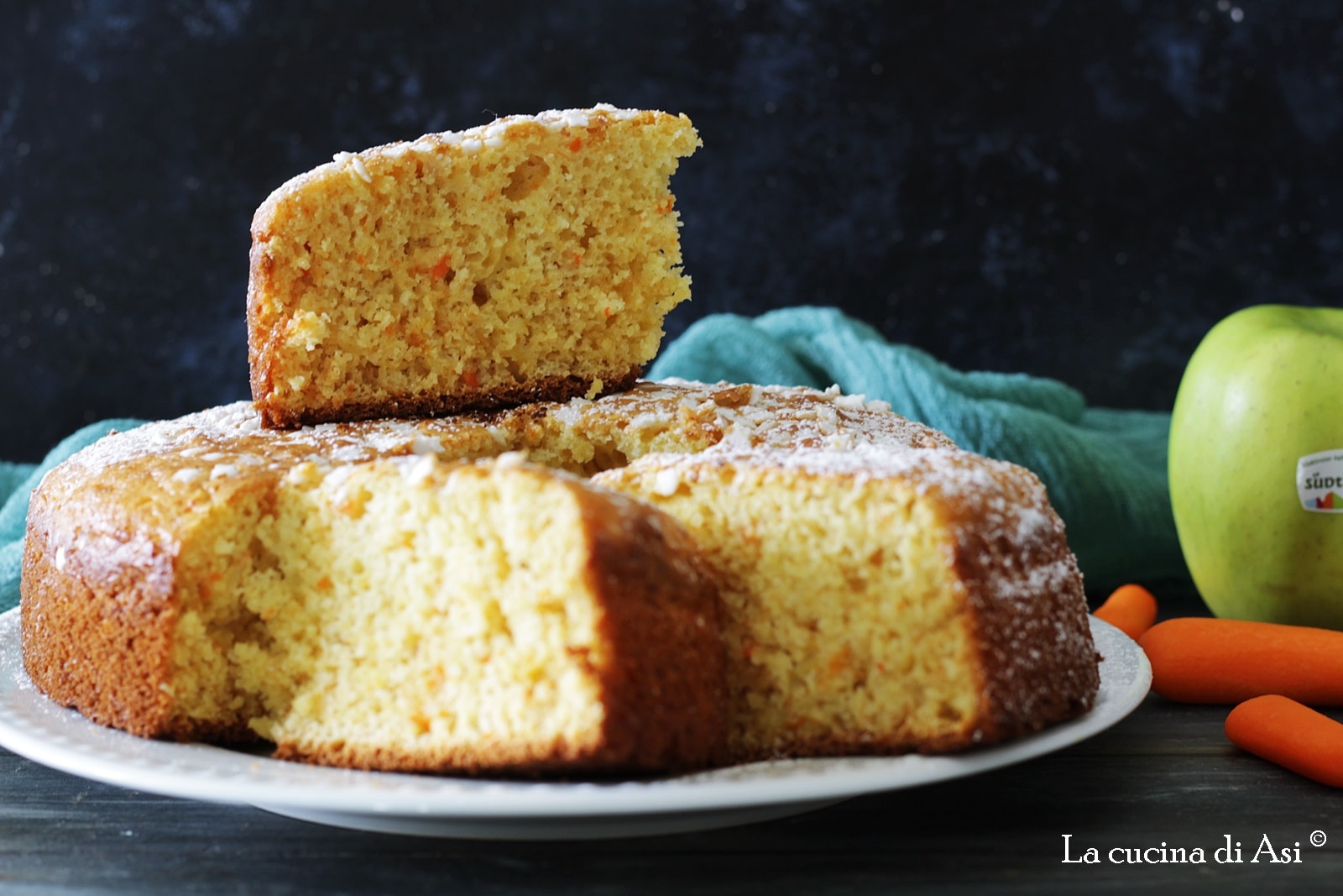 Gâteau aux pommes et carottes
