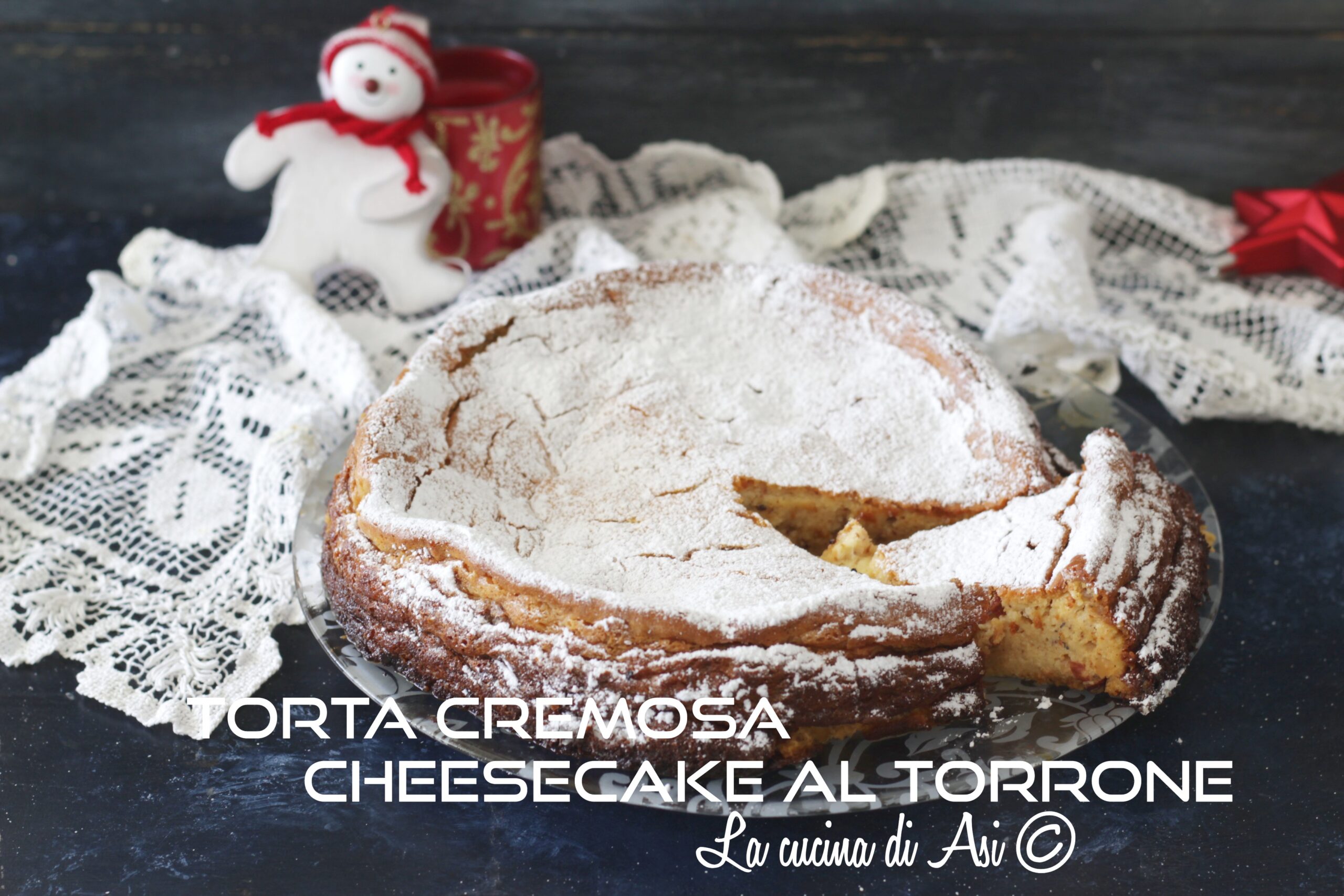 Gâteau crémeux cheesecake au nougat