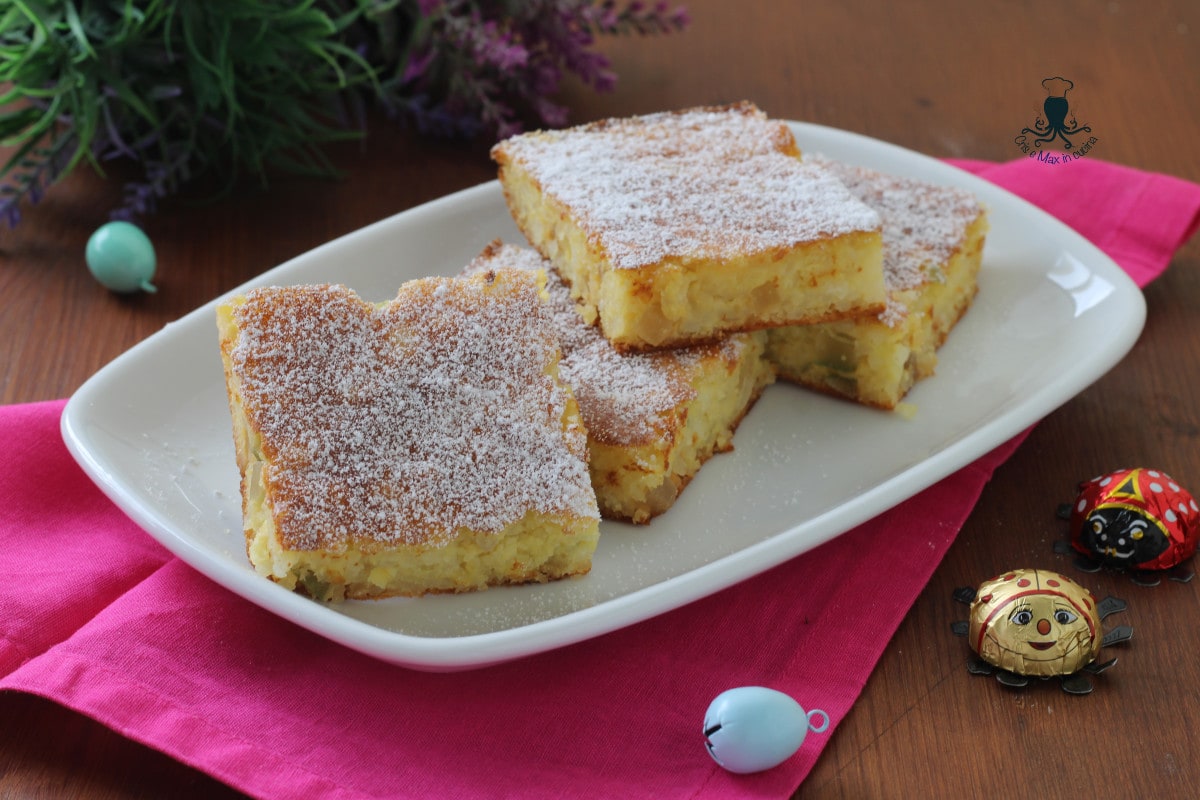 Gâteau de riz ou gâteau des décorations, dessert de Pâques de Bologne.