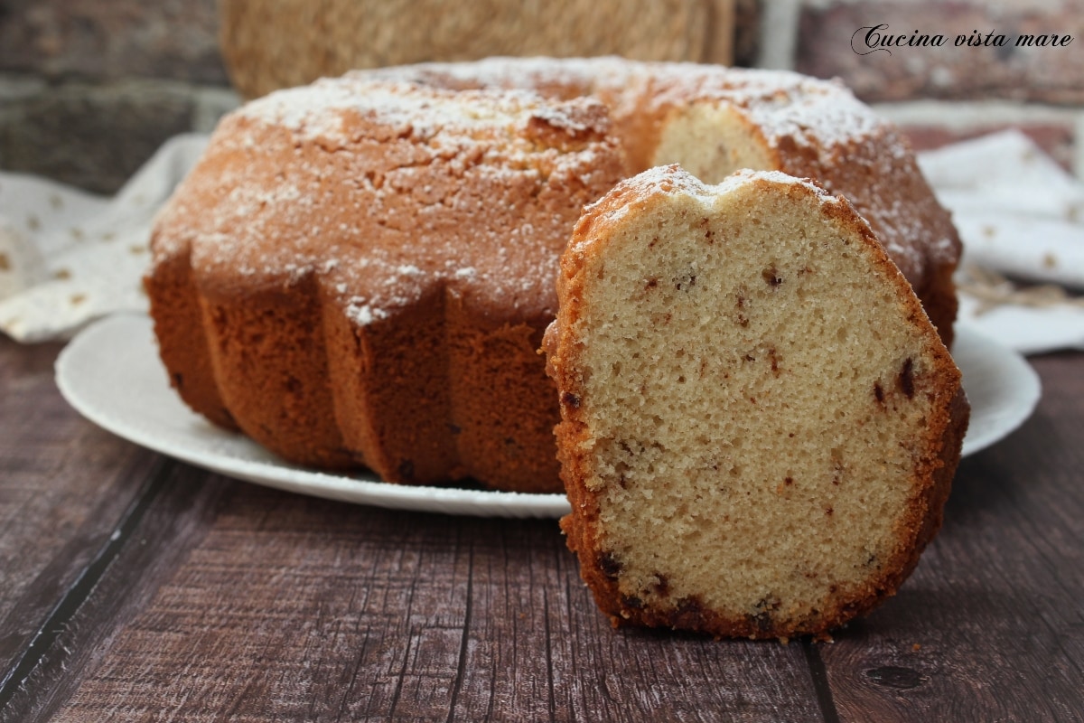 Gâteau rustique vanille et chocolat