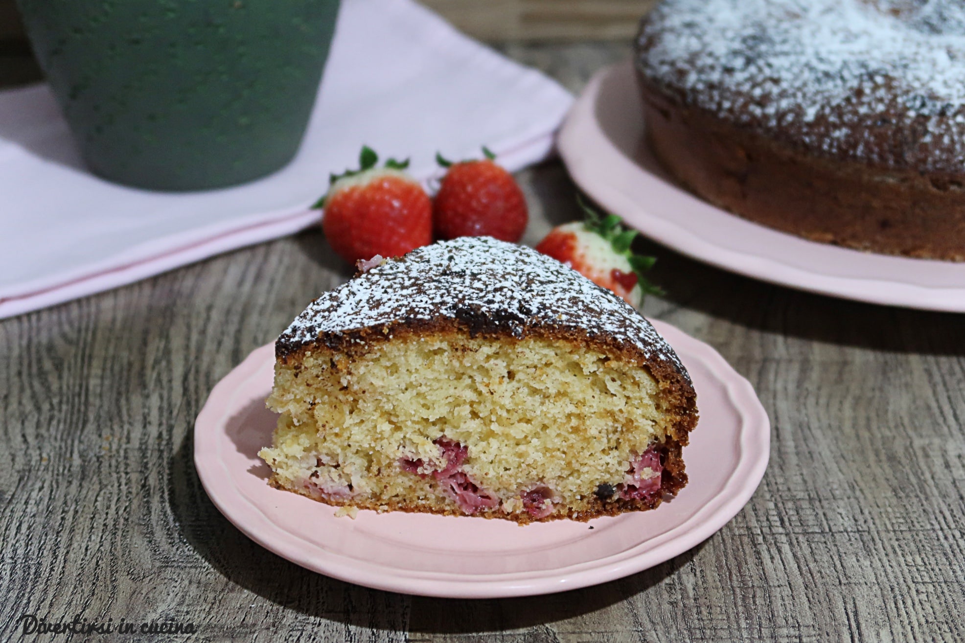 Gâteau sept pots aux fraises