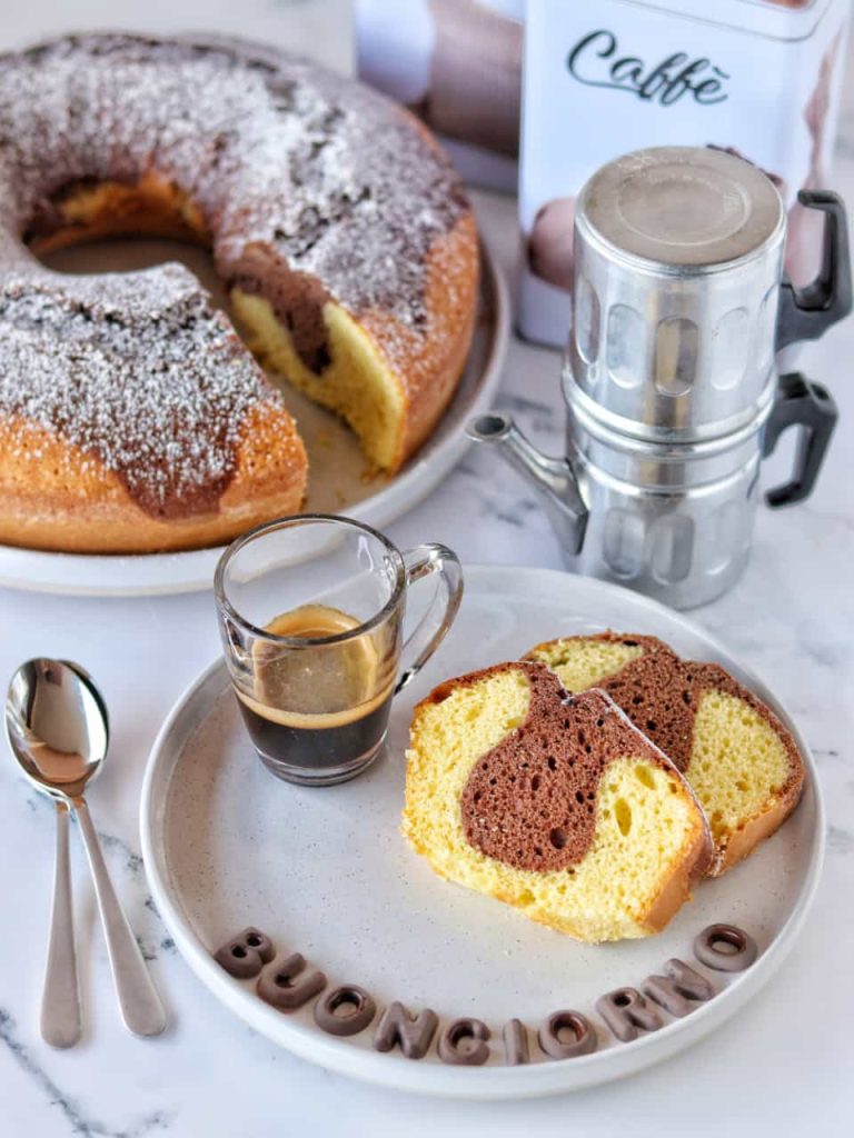 Gâteau à la vanille et au cacao