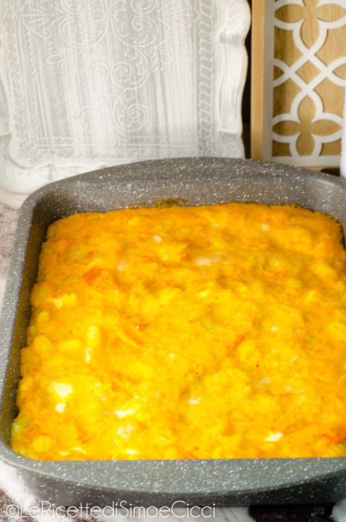 Gnocchis au four avec crème de potiron