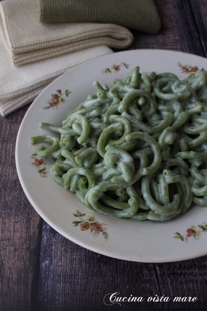 Gramigna au pecorino Cuisine vue sur mer