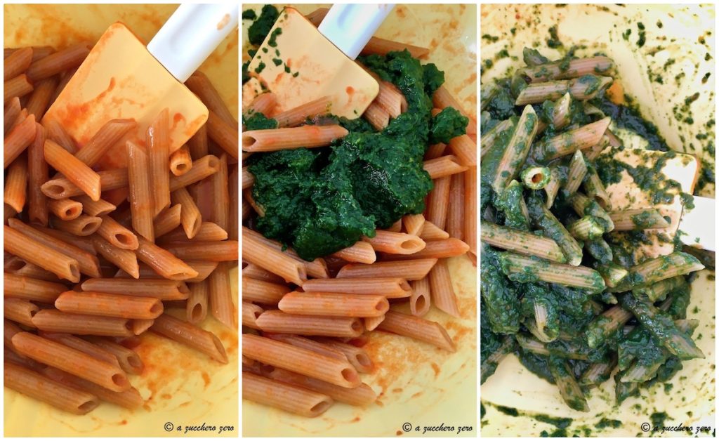 Gratin de pâtes complètes aux épinards tutoriel