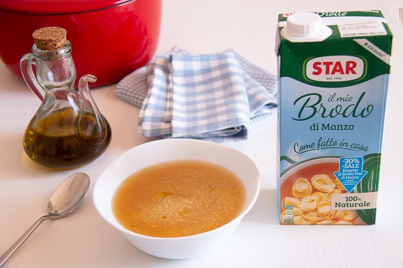 Grattini à l’œuf en bouillon