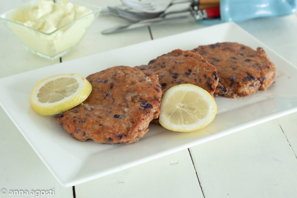 Hamburgers panés et frits de Dinde