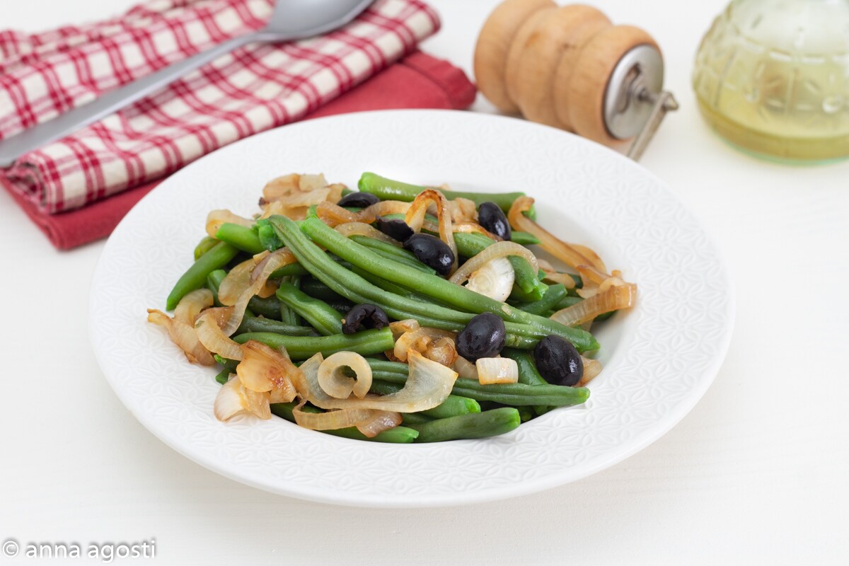 Haricots Verts avec Oignons au Vinaigre
