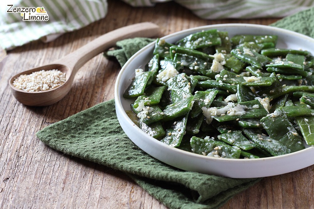 Haricots plats au fromage