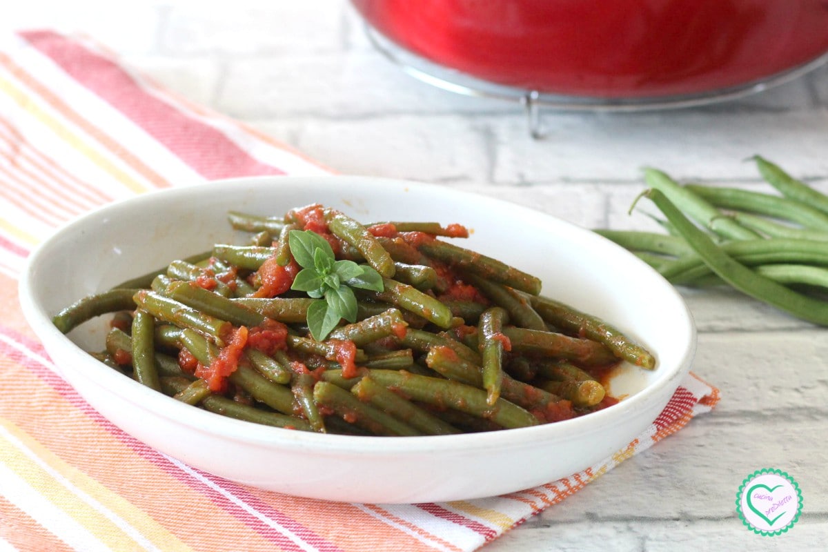 Haricots verts à la tomate