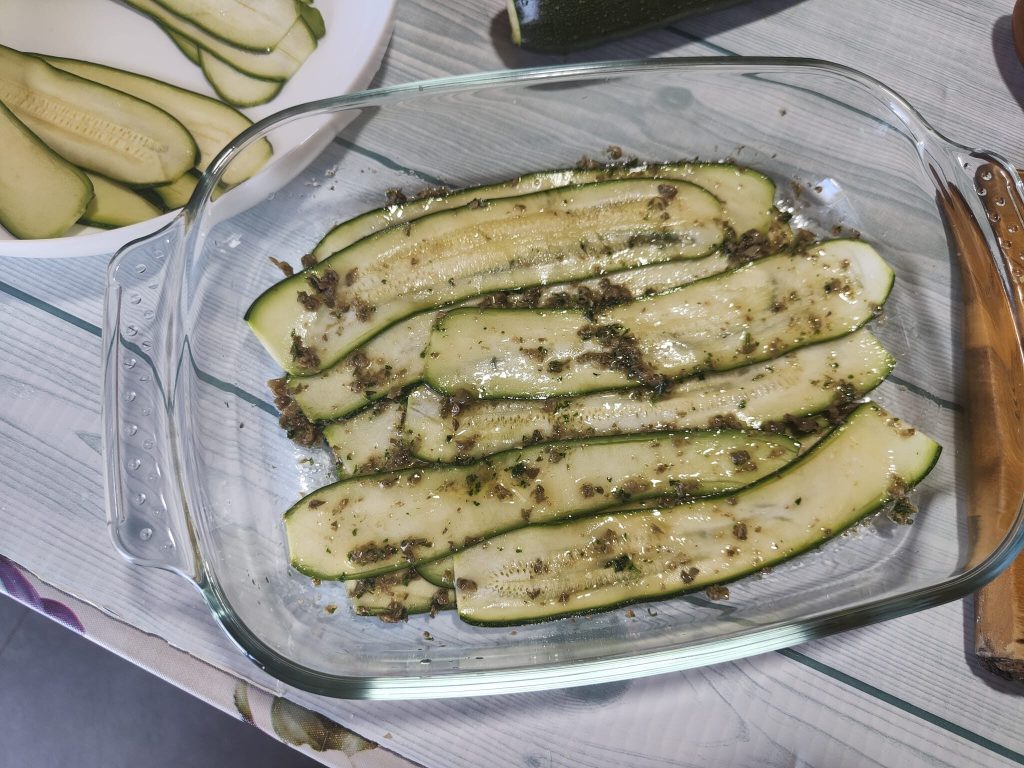 Salade de courgettes et thon fumé