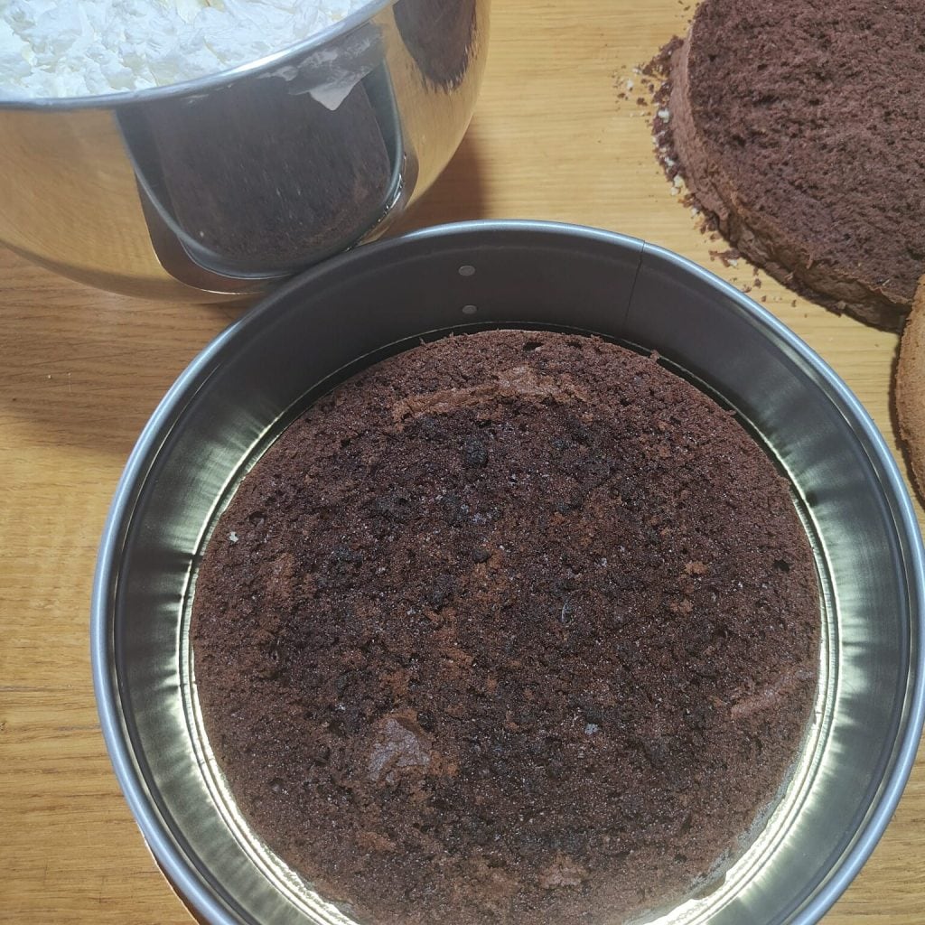 Gâteau chocolat et crème