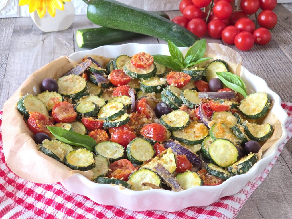 Courgettes gratinées à la méditerranéenne