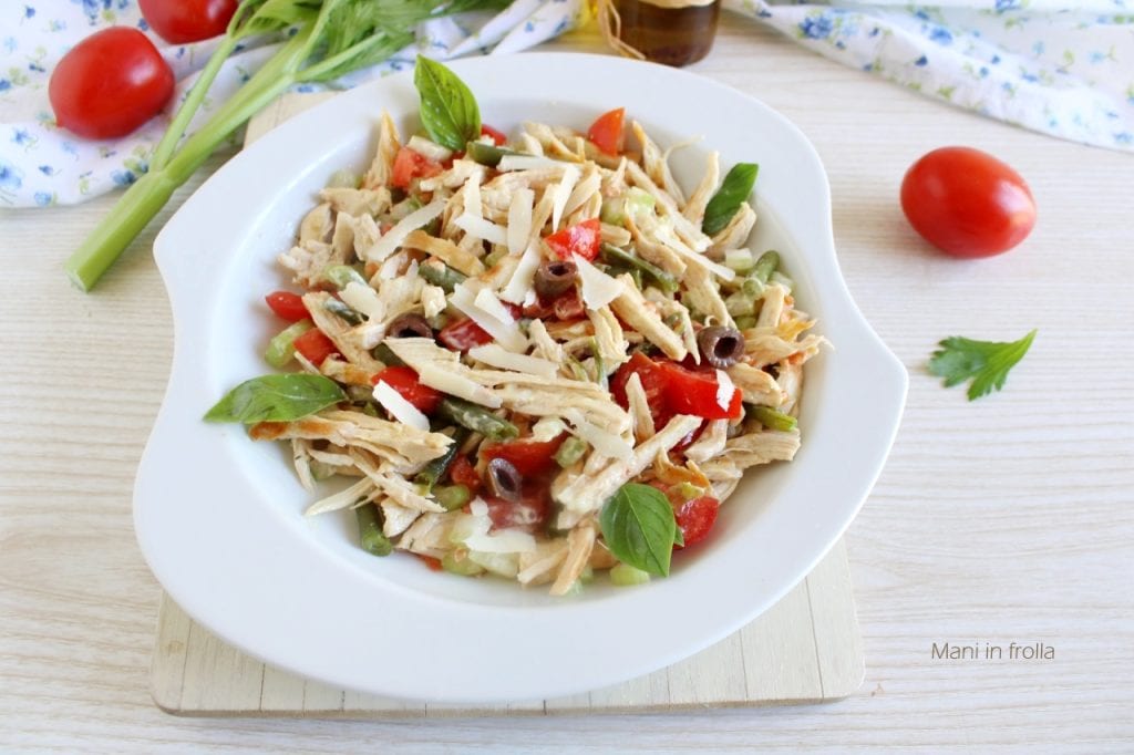 Salade de Poulet avec Tomates Cerises et Céleri