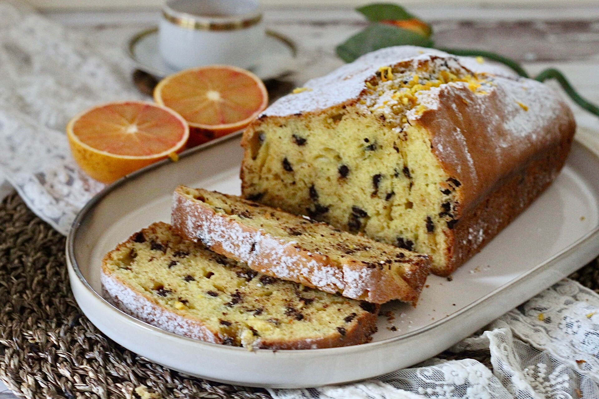 Cake aux prunes au parfum d’orange