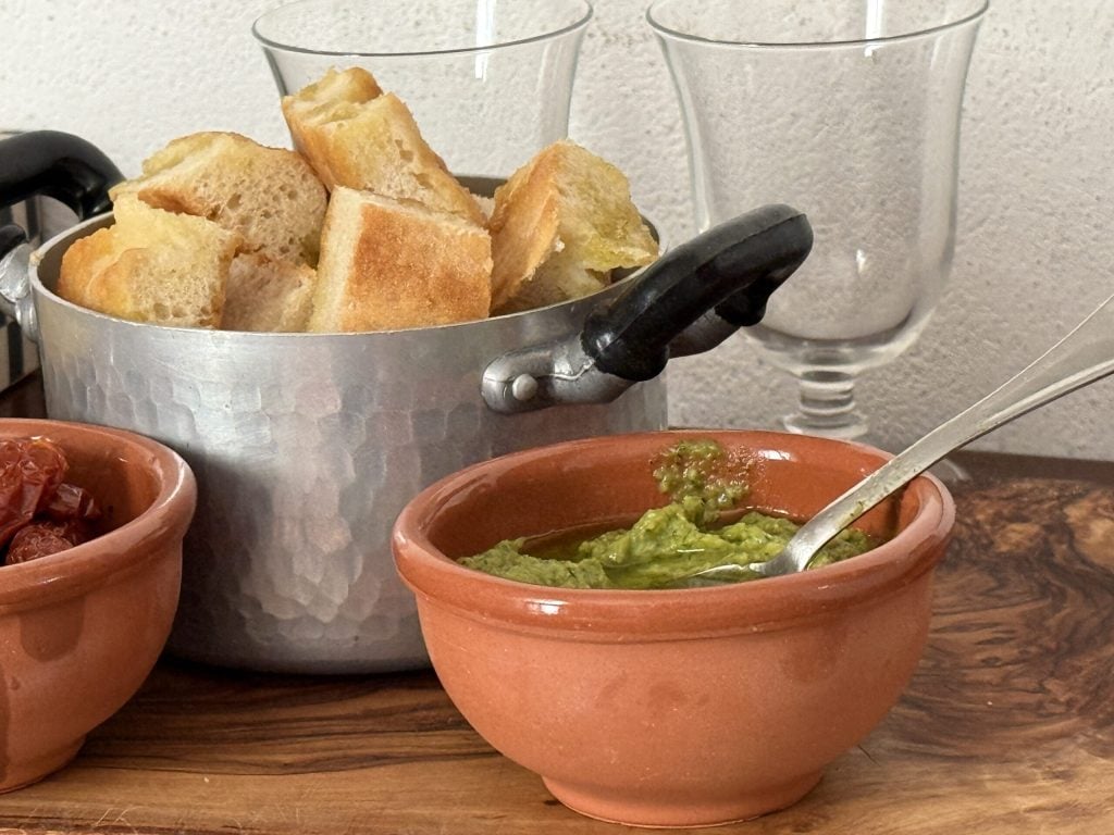 pesto de courgettes et fleurs de courgette