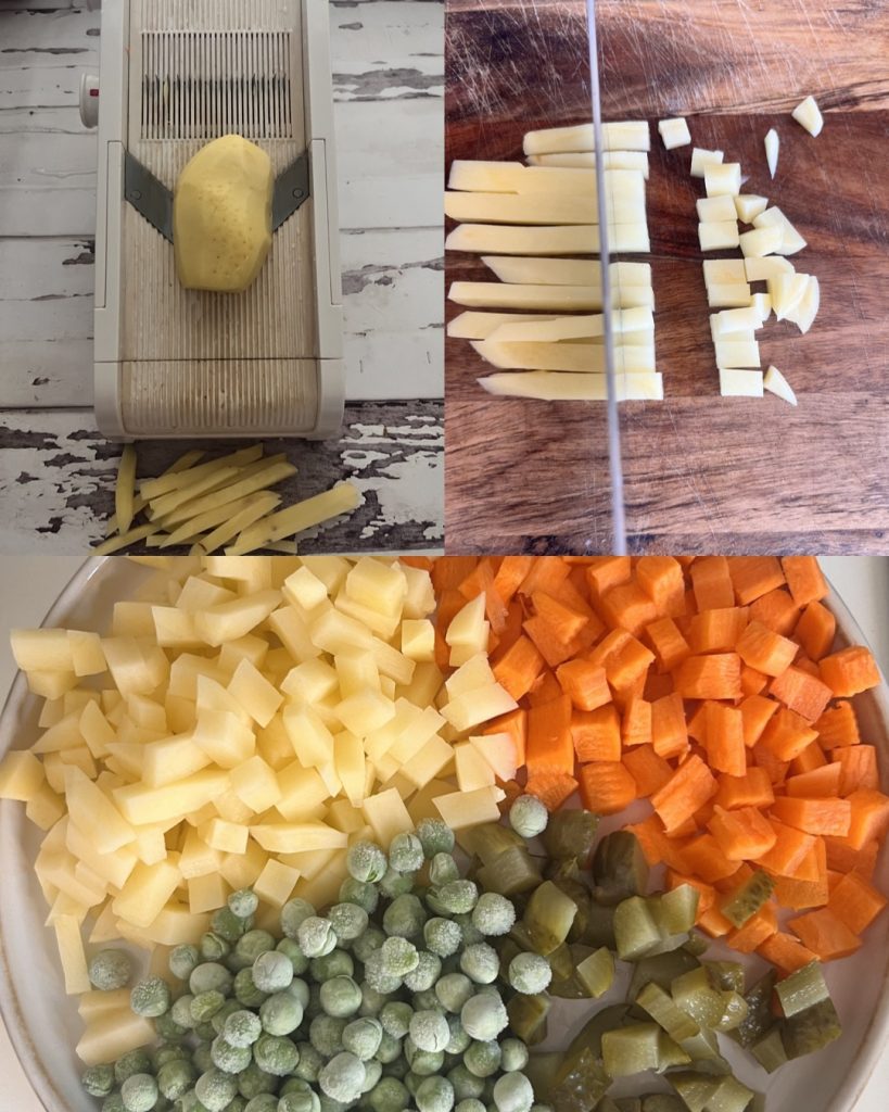 Recette astucieuse pour une salade russe rapide