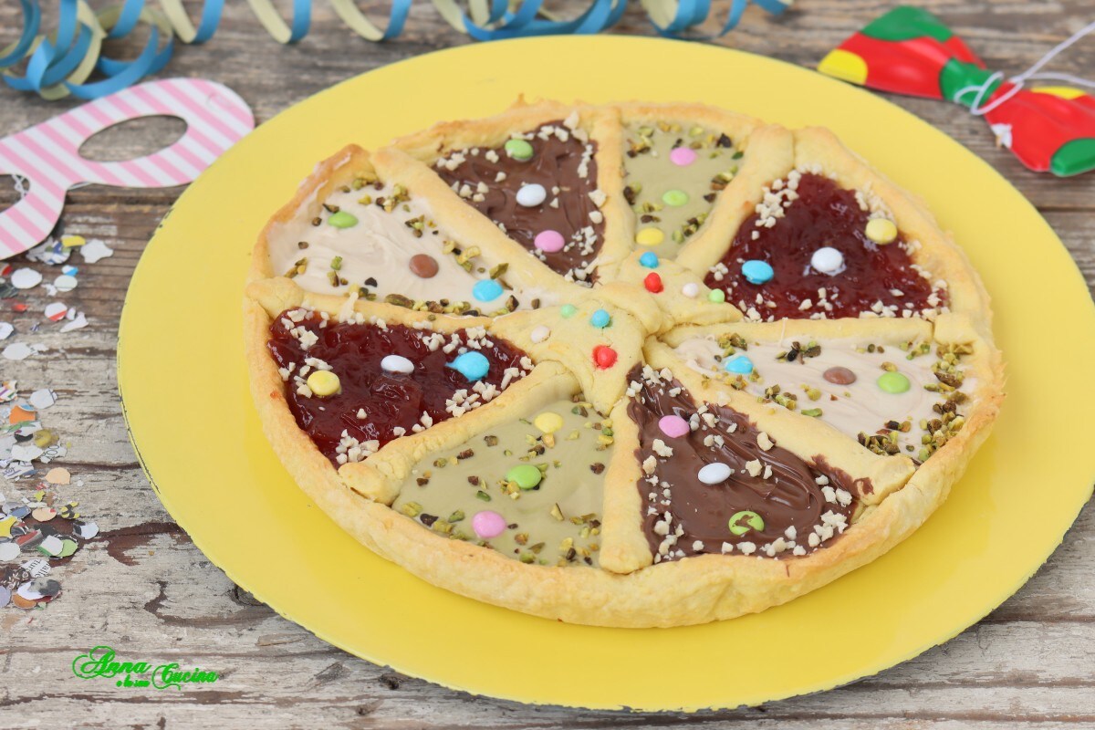 Tarte arlequin de carnaval