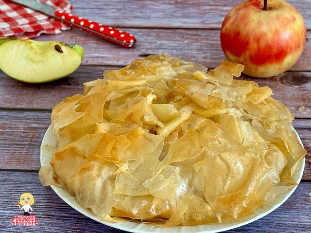PÂTE FILO recette GÂTEAU AUX POMMES sans pâte