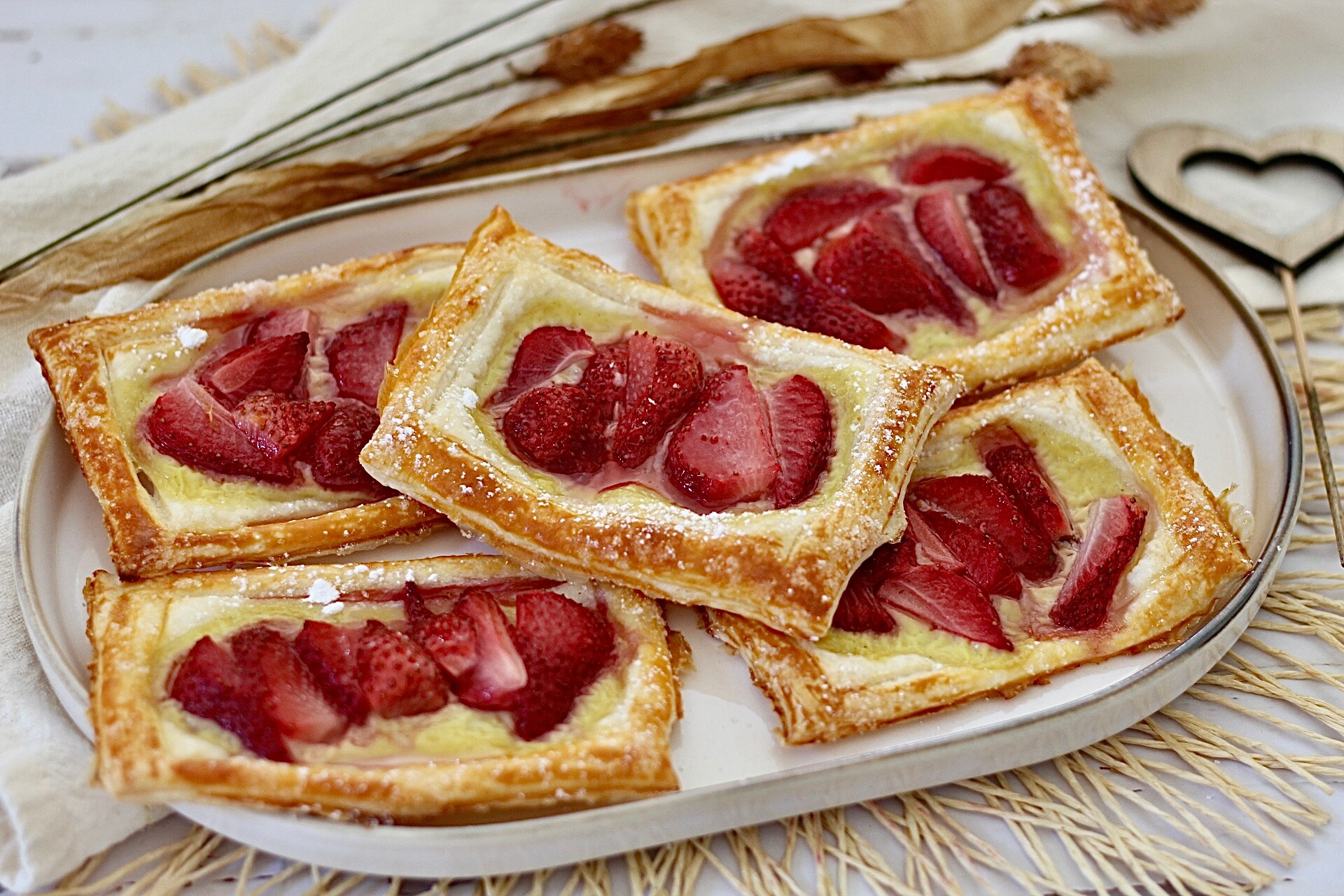 Feuilletés rapides aux fraises