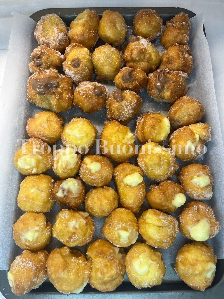 beignets de carnaval, tortelli, giallo zafferano, trop bon