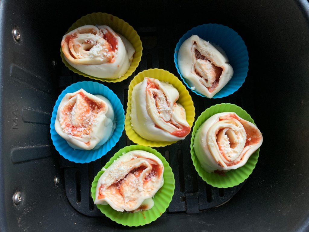 MUFFIN ALLA PIZZAIOLA EN FRITEUSE À AIR8