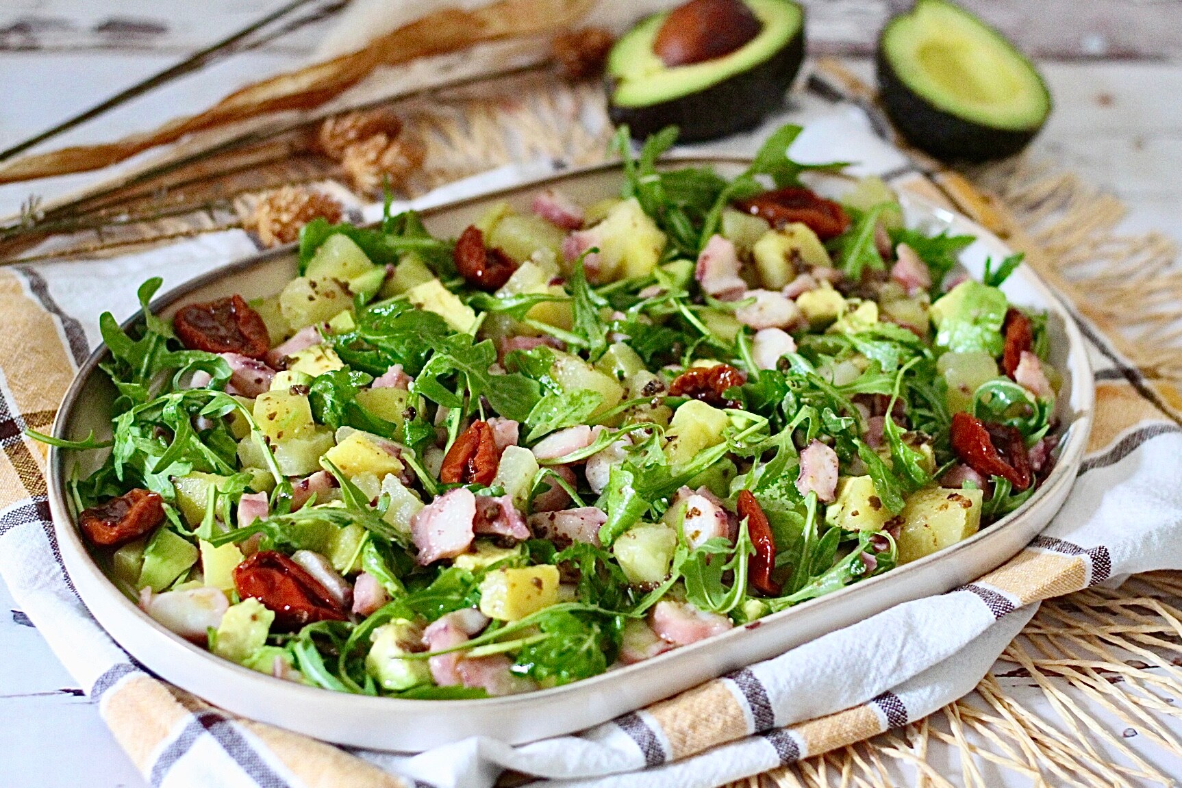 Salade de poulpe méditerranéenne