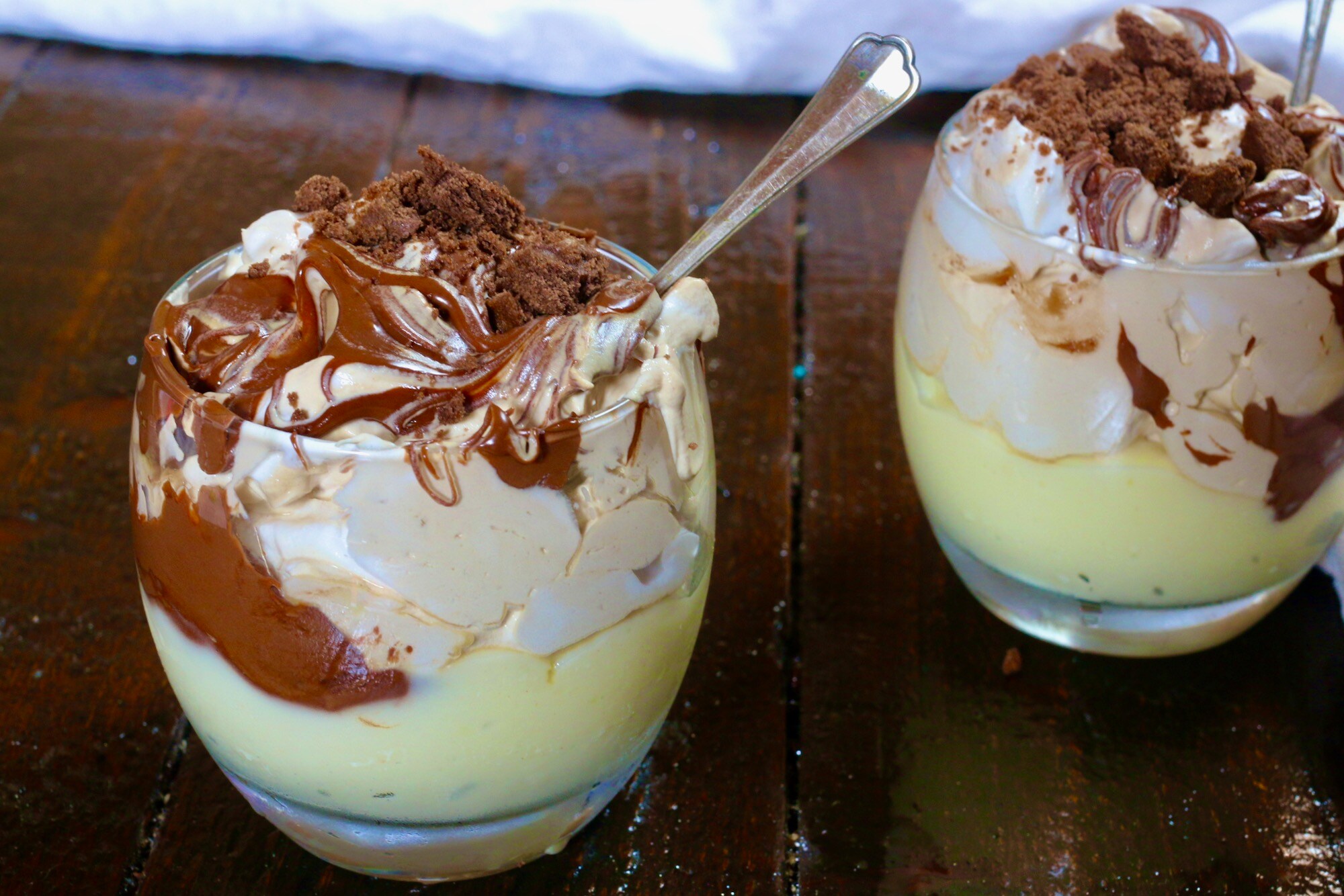 Coupe crème café et Nutella