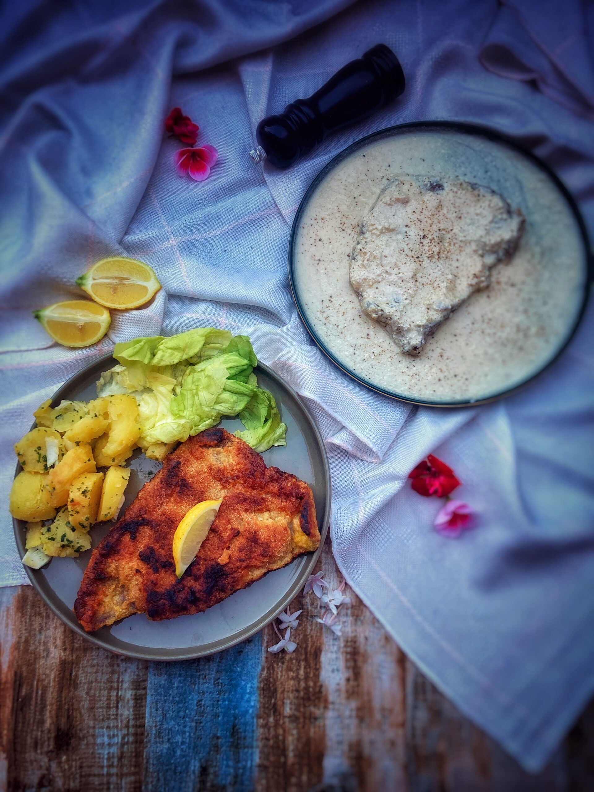 Wienerschnitzel et Rahm Schnitzel (Autriche-Suisse)