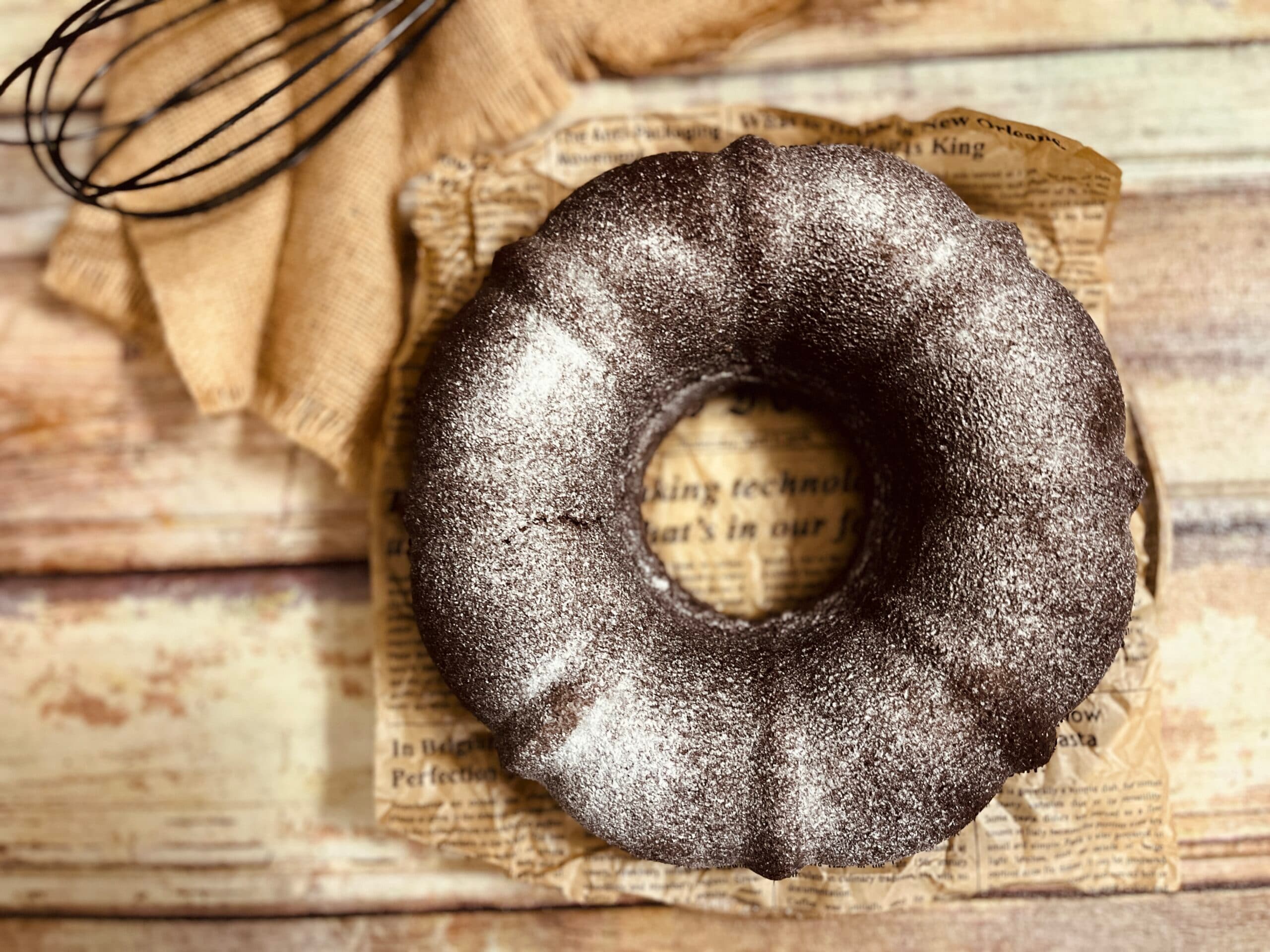 Gâteau au lait chaud et chocolat