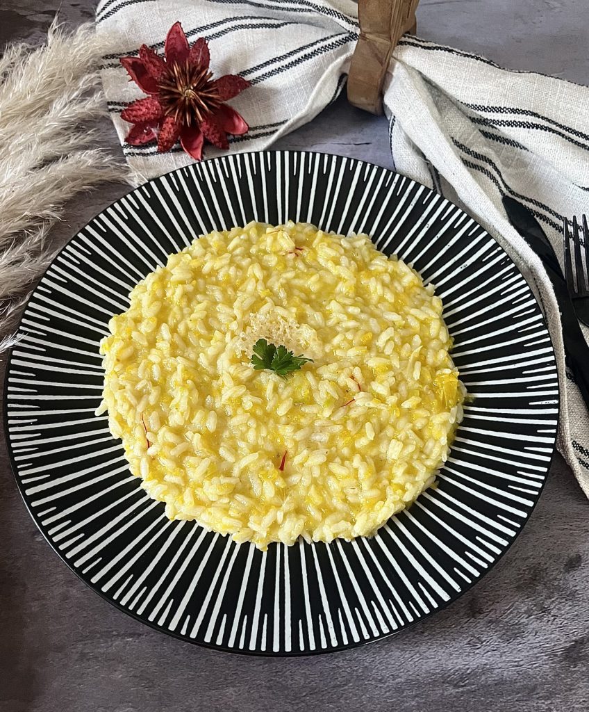 Risotto à la courge et au safran