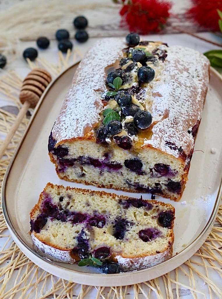 Cake moelleux aux myrtilles