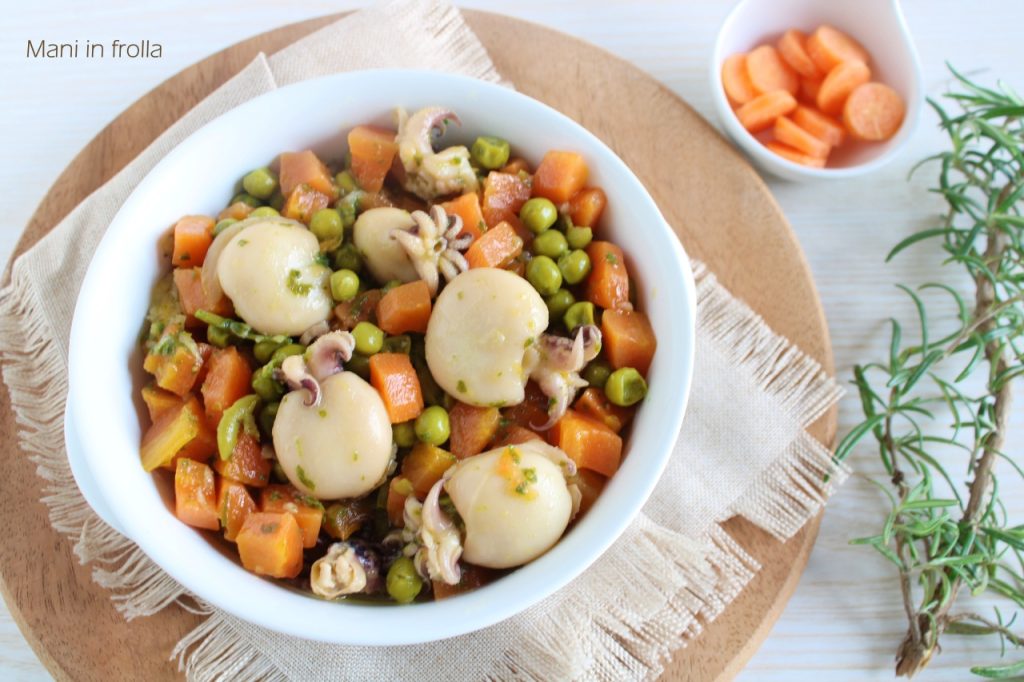 Petites Seiches aux Petits Pois et Carottes