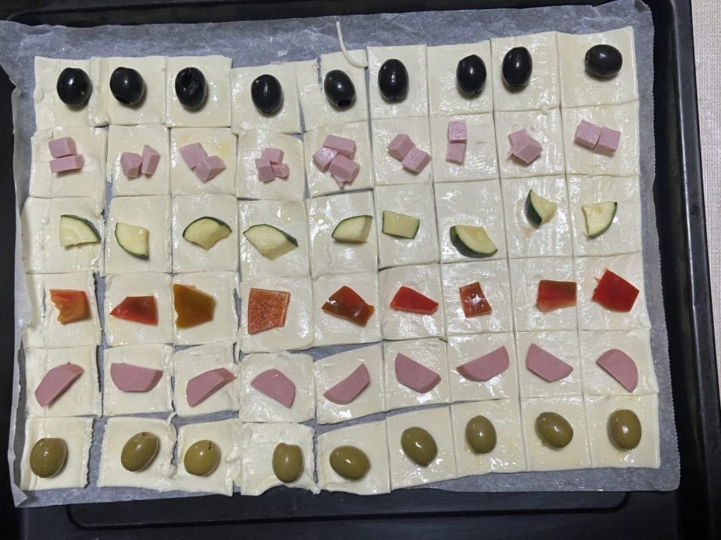 petits feuilletés de Noël astucieux