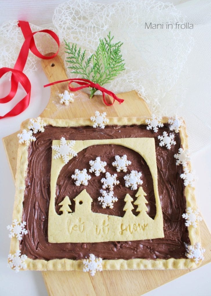 Tarte à la Nutella avec Flocons de Neige