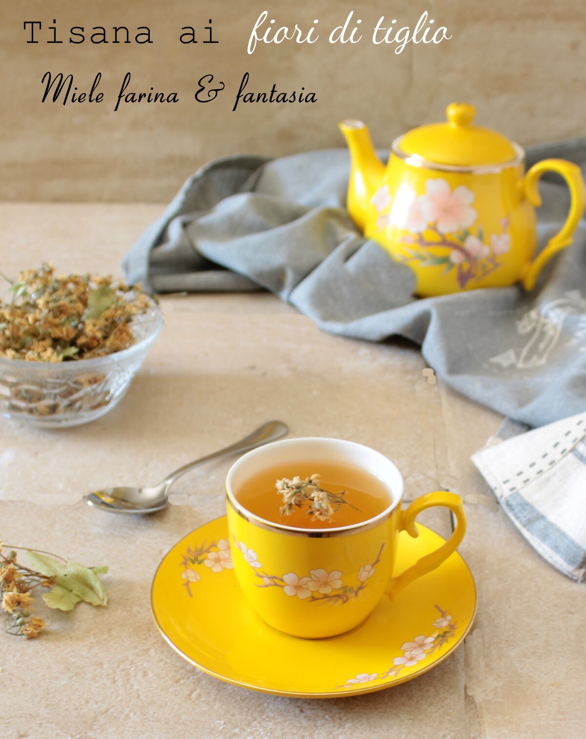 Tisane aux fleurs de tilleul