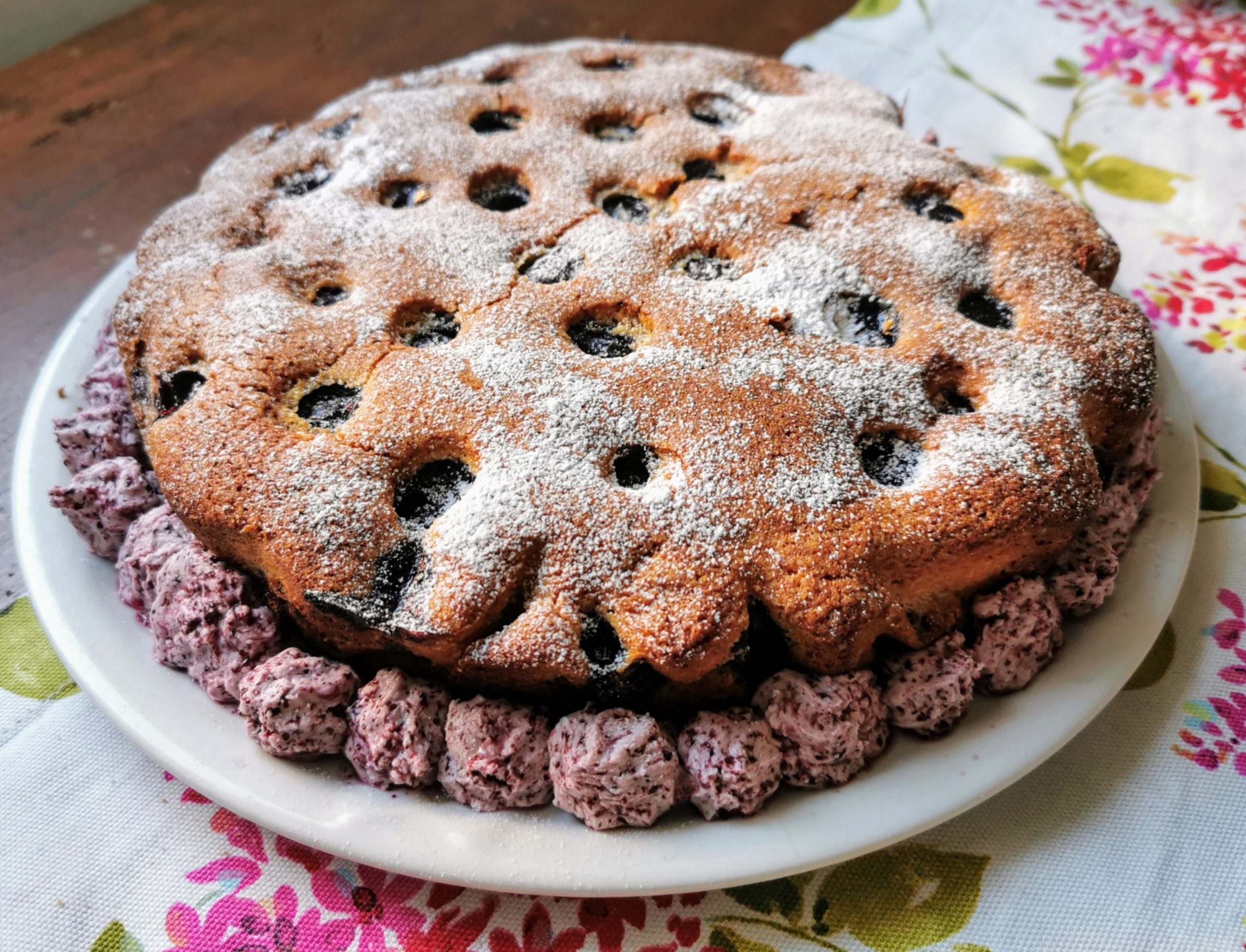 GÂTEAU AUX MYRTILLES MOELLEUX (BLUEBERRY CAKE)