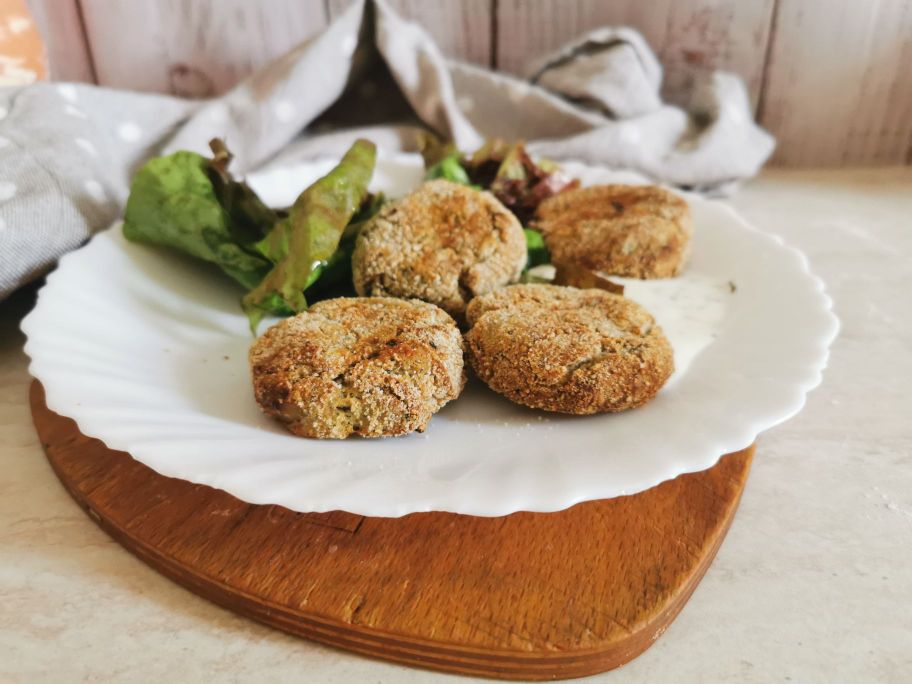 BOULETTES D’AUBERGINES ET POMMES DE TERRE AU FOUR
