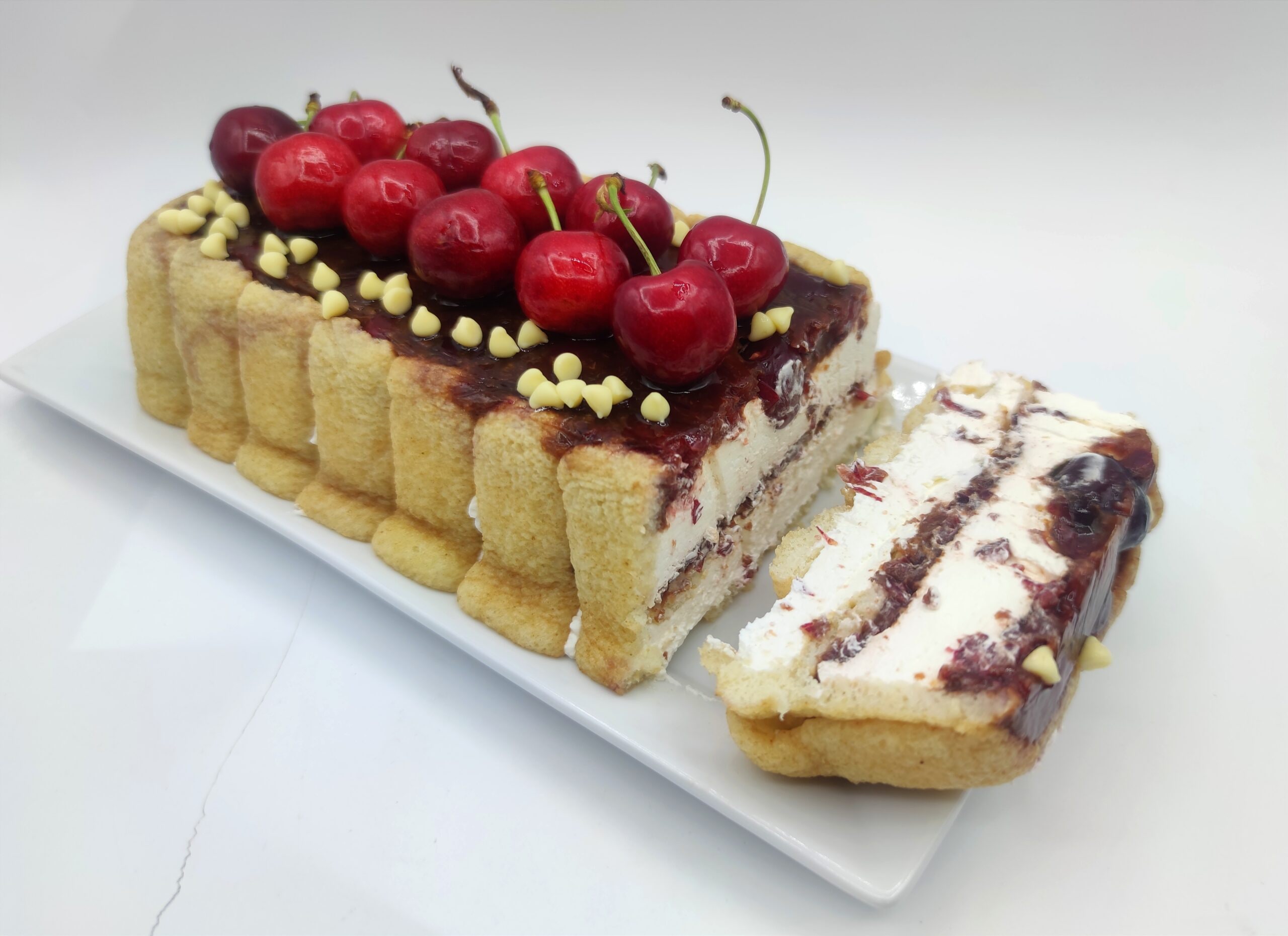 Bûche aux cerises