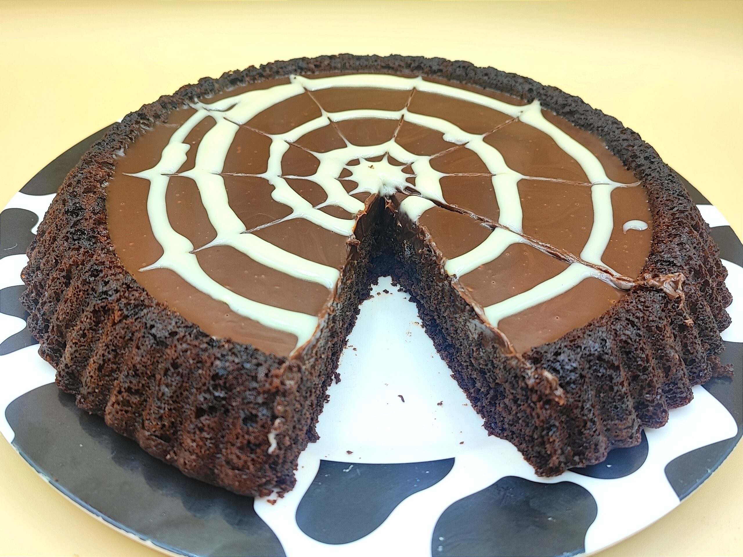 Tarte molle toile d’araignée sans œufs et sans beurre