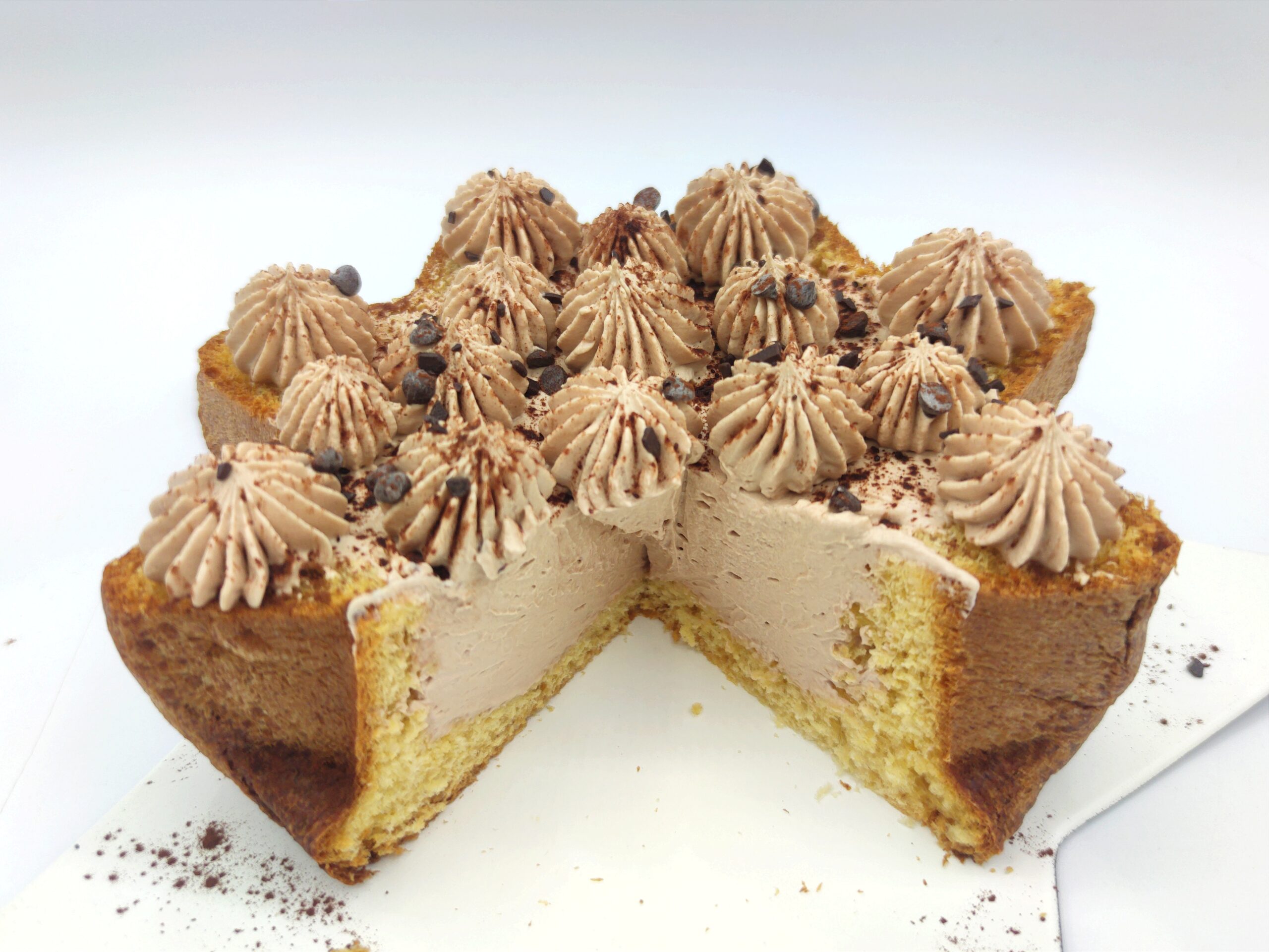 Étoile de pandoro au chocolat