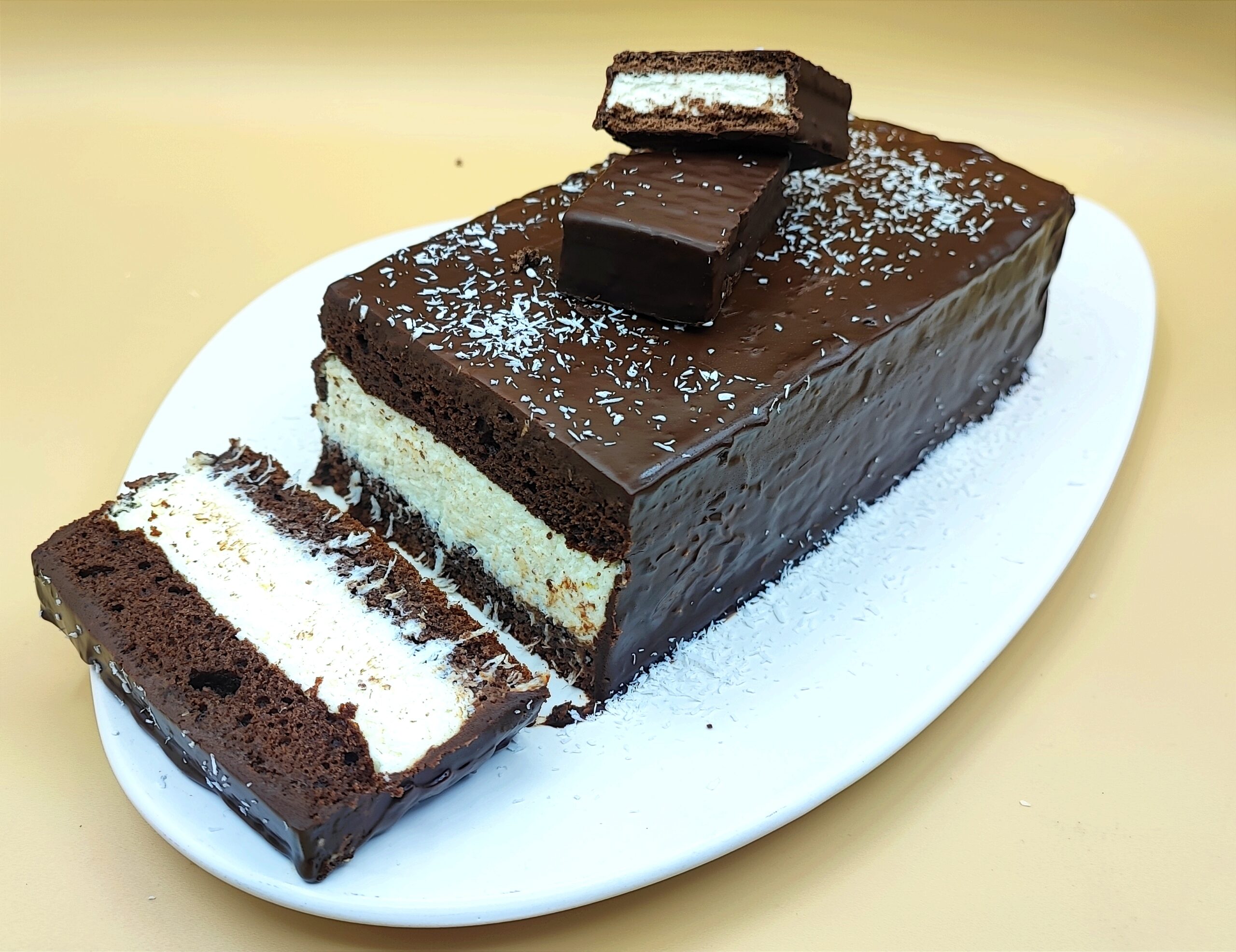 Gâteau Kinder Pingui à la noix de coco