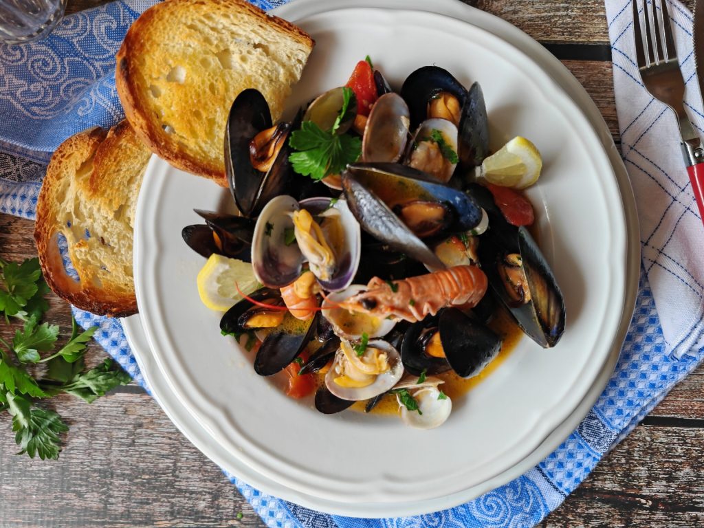 Soupe de fruits de mer