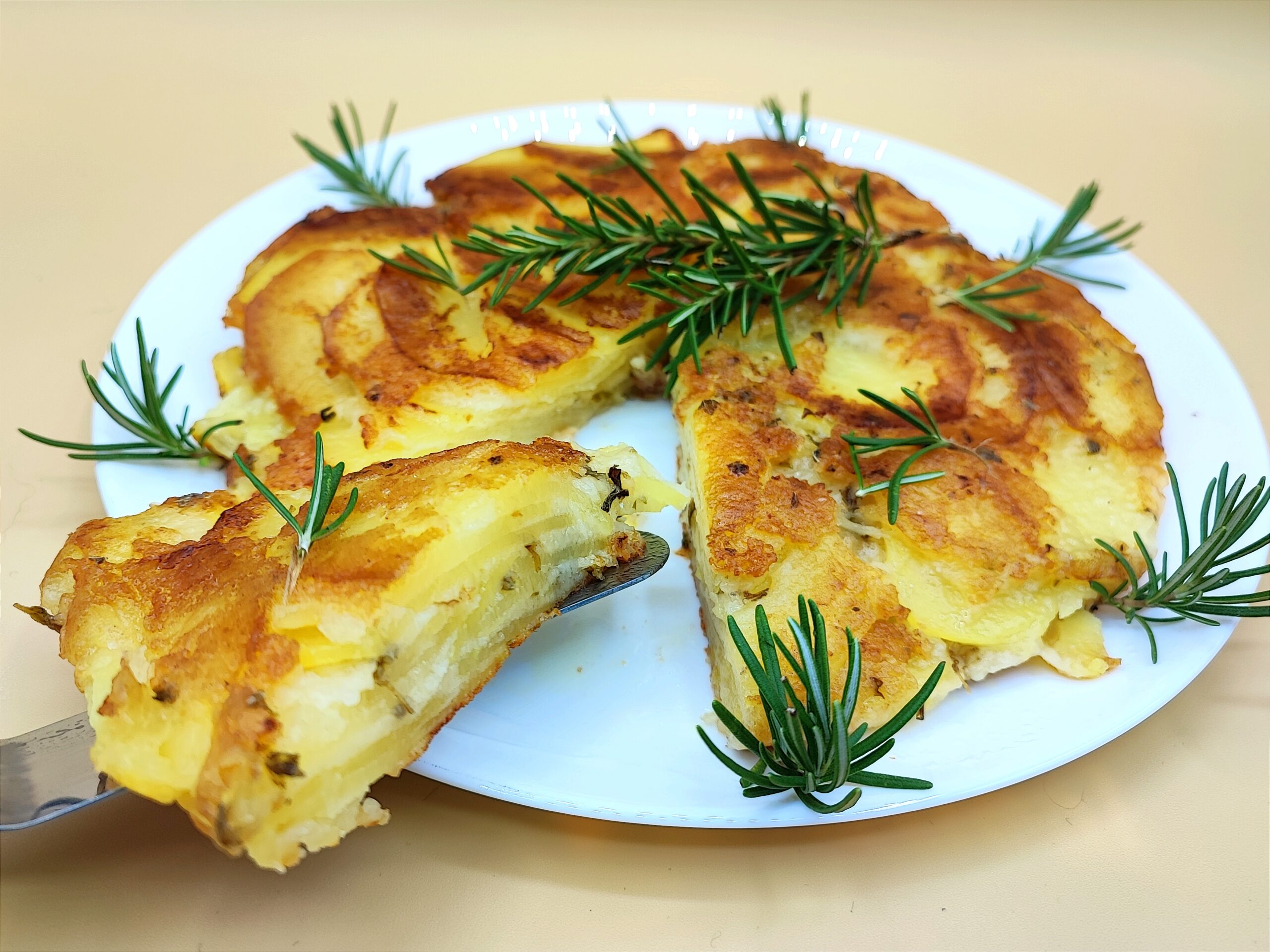 Fausse omelette de pommes de terre