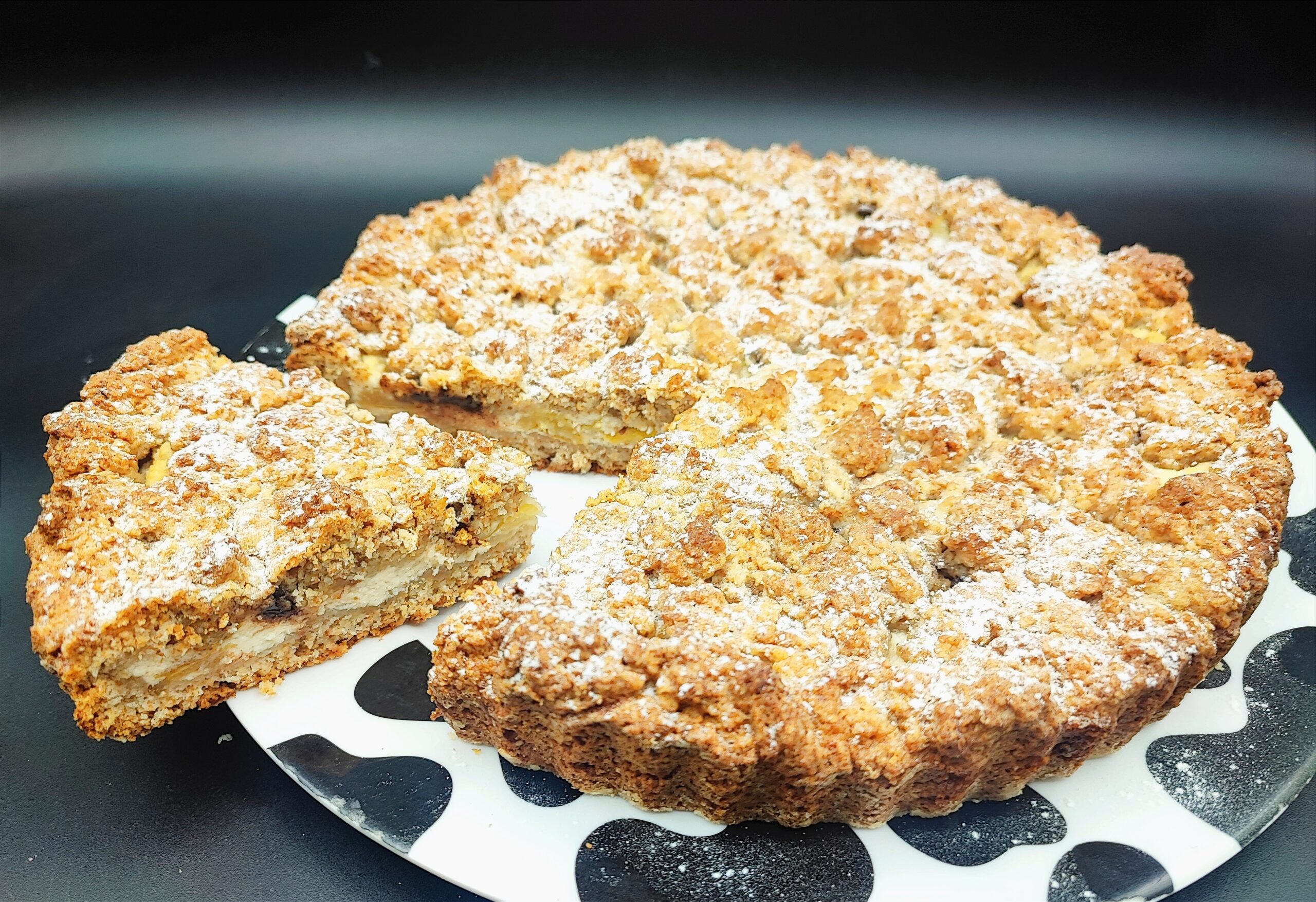 Sbriciolée complète à la ricotta et aux poires 📌 sans œufs
