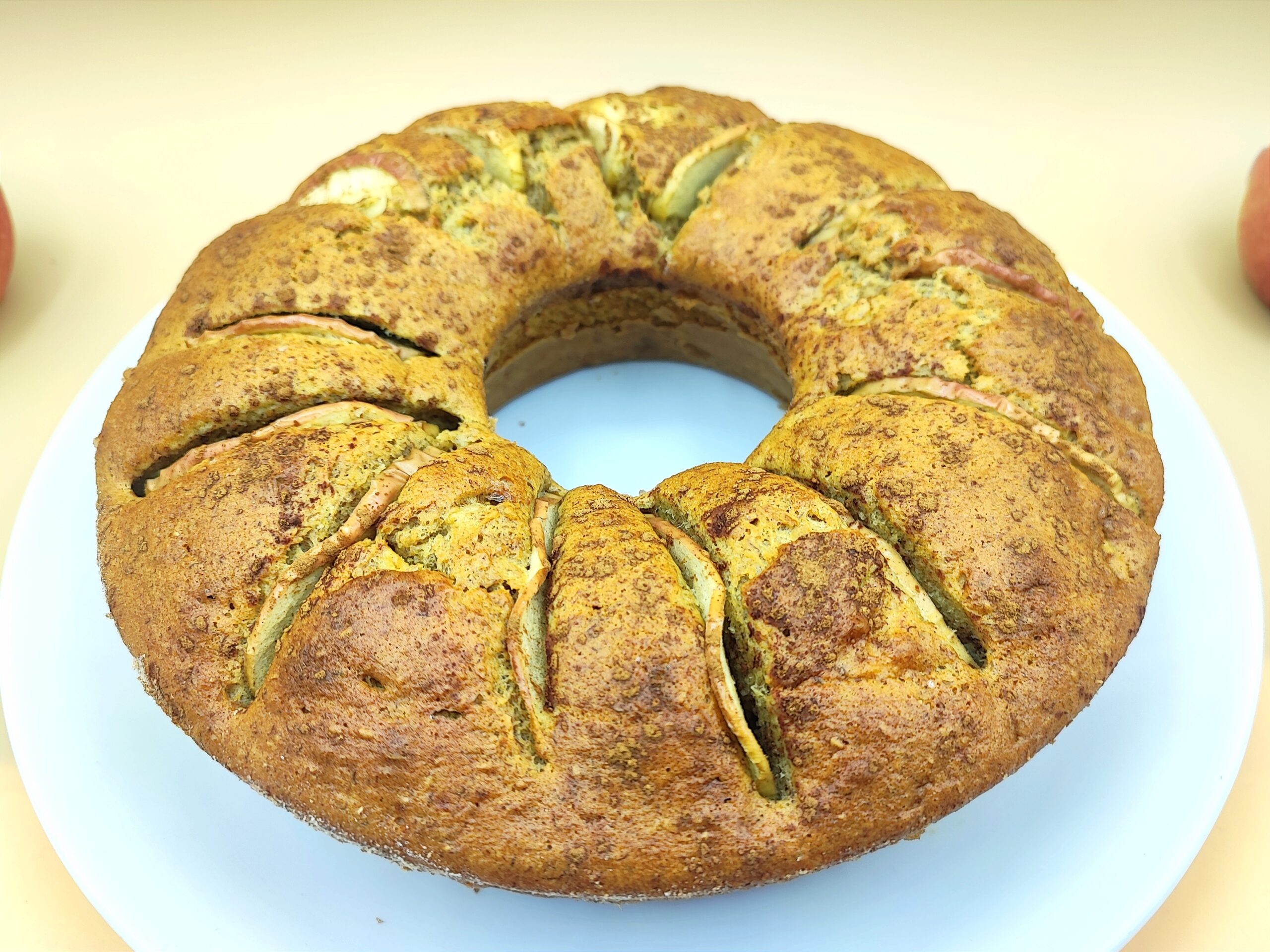 Gâteau intégral aux pommes et bananes