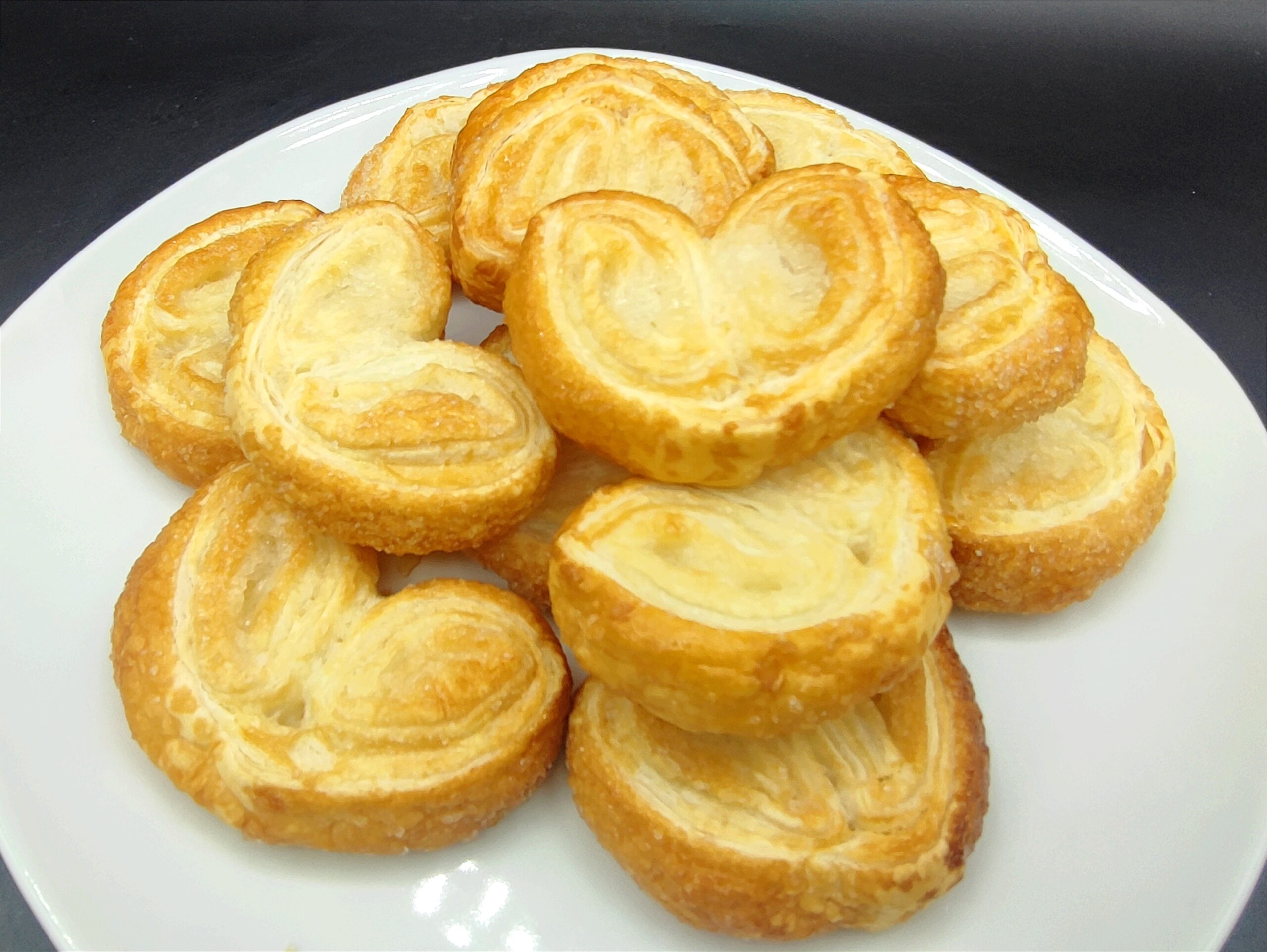palmiers en pâte feuilletée