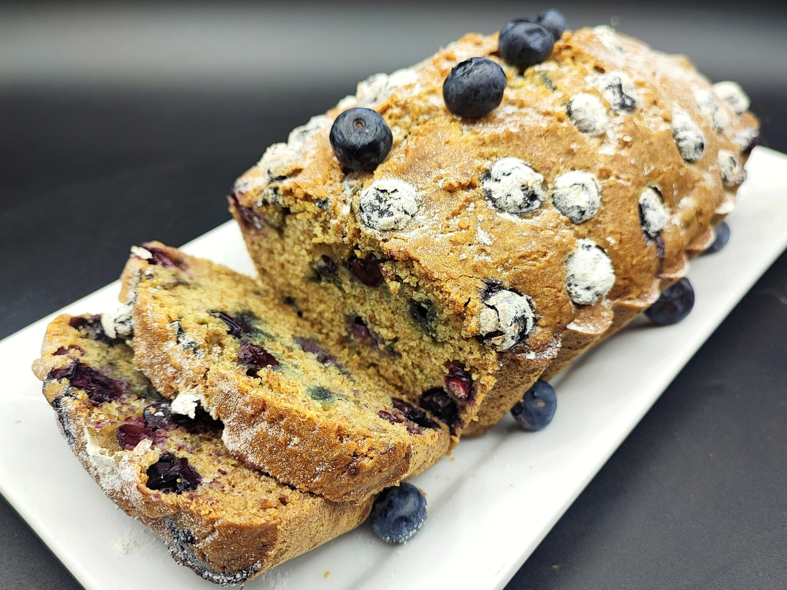 Cake vegan aux myrtilles